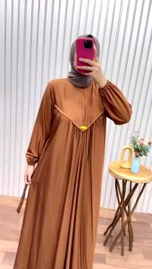 Gamis Inara: Busana Muslim Elegan Berbahan Polo Linen