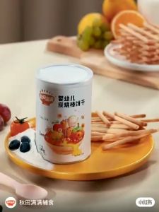 QTMM Baby Stick Biscuits 6m+ 秋田满满 婴幼儿炭烧棒饼干（宝宝零食/宝宝饼干/Baby Snack/Baby Biscuit）天天米好TianTianRiceKL
