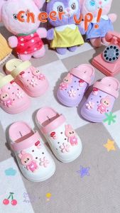 Sandal Selop Anak Perempuan Umur 3-10 Tahun Aksesoris Labubu EVA Rubber Import 8803-1