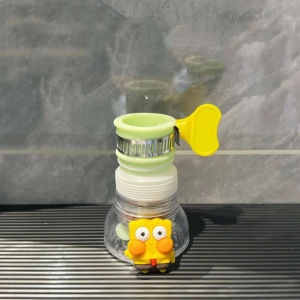 Kitchen splash proof faucet water filter universal retractable rotating filter dormitory showerhead universal nozzle