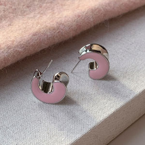 Hoa Tai Mặt Phẳng Hình Học Màu Sữa Phong Cách  Dành Cho Nữ Trang Sức Thời Trang Mới Ra Lò Cặp Giá 10-1999 Không Phải Hàng Hiệu