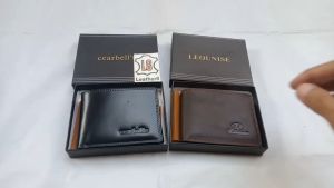 Dompet Kulit Pria 100% Model Mini Simpel Dompet Pria Bahan Full Kulit Sapi Lipat Kecil Tipis