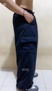 Newbie Authentic Baggy Fleece Balon Pants Motif Campuran Celana Panjang Cargo Balon Terlaris