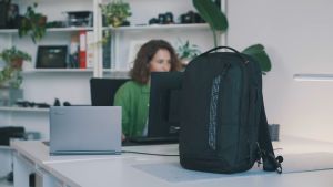 Targus TBB652GL 15-16” Commuter EcoSmart® Backpack | High-Capacity | Waterproof | Ergonomic Shoulder Straps | Protective Laptop/Tablet Compartment | Black
