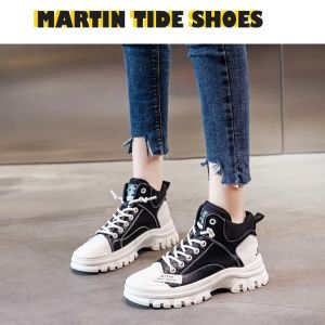 Sports High-Top Martin Boots Thick Sole Casual Lace-Up Shoes