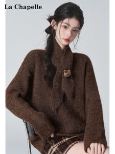 La Chapelle | Áo Sweater Cổ Rùa Dáng Rộng Mềm Mại Phong Cách Retro