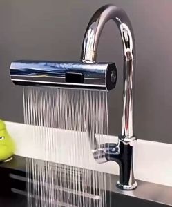 ก๊อกน้ําอ่างล้างจาน4 in 1 ก๊อกอ่างล้างจาน ก๊อกน้ําห้องครัว 4 โหมด แรงดันสูง แบบสากล สําหรับห้องครัว หัวฉีดก๊อกน้ําอ่างล้างจาน ก๊อกน้ำซิงค์ทองเหลื่อ กันกัดกร่อนกันสนิม