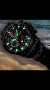 Jam Tangan Kasual Pria SanxiaKuang Baja Tahan Air