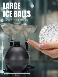 Cocktail Foreign Wine Ice Cube Mold Shaped Golf Model Silicone Ice Tray Whiskey Ice Balls Ice Box with Lid