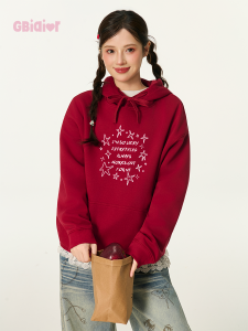 Gbiaior | College Style Olive Green Letter Print Korean Fashion Hoodie