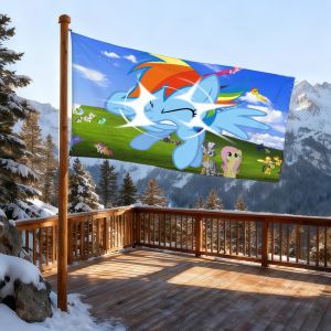 Hasbro | M-My L-Little P-Pony-ES Cartoon Flag For Room Dorm Camping Picnic Art Style Garage Bar Wall Decoration Banner