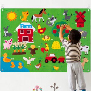 MD MOHS DIAGNOSTICS Montessori Board Baby Busy Learning Story Book Solar System Universe Flannel Interactive Play Mat