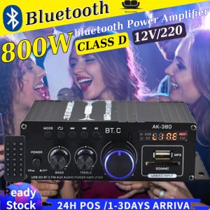 【Malaysia Spot Sale】2024 New bluetooth audio power amplifier car bleutooth power amplifier ，essential for family gatherings