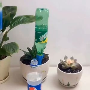 HOME BEST 1pc Plant Self Watering Spikes Slow Release Control Valve Switch Automatic Drip Plants Waterer Home Living Garden Tools