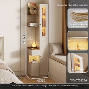 YANGYING | Minimalist Bedside Table Shelf Storage Cabinet