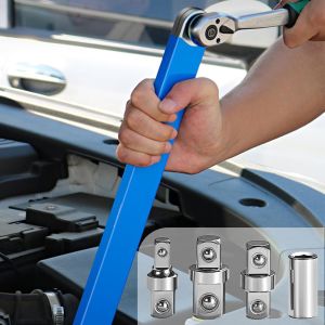Offset Extension Wrench Offset Extension Spanner with 1/2" 1/4" and 3/8" Drive Adapter Versatile Wrench Car Repair Tool