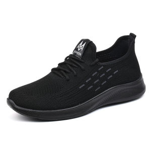 Old Beijing Cloth Shoes Spring & Fall Dad Shoes Chef Shoes Mens Kitchen Casual Non Slip Soft Sole Sneakers Black Work Shoes