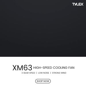 Tylex XM63 Handheld Refrigerant Fan 3 Gears Strong Wind Rapid Cooling Low Noise 2000mah