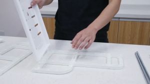 2 Tier Kitchen Organizer Storage Rack Cutting Board Holder Seasoning With 4 Side Hook Knife Basket Kitchen Storage Set