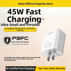PISEN | Fast Charging Head Type C 30W Charger for DJI Cameras
