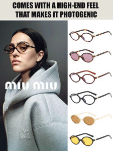 Womens Sunglasses Plain Glasses Flat Glasses Sunglasses Frame Retro Oval Small Frame Myopia Glasses Frame