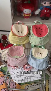 【Christmas Gift】Tas Ransel Sekolah Kerja Dan Travel  Model Buah Warna Kontras Dopamin Lucu / BENTUK BUAH SEMANGKA APEL JAMBU DAN PIR