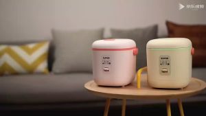 Subor Household Electric Rice Pot 1.2L Small Rice Pot Student Dormitory 1-2 Person Non stick Pot Small Rice Pot