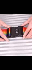 สำรองสายรัดผมวัย สายรัดผมวัยมีรหัสผ่าน 3 หลัก สีรุ้ง สำหรับกระเป๋าเดินทาง 3 สั้น