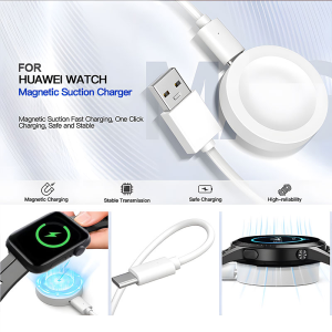 Dock Charger For Huawei Watch 5 46mm USB Magnetic Charging Cable Base For Huawei Watch5 42mm Watch Charger Stand