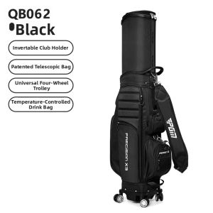 pgm | Hard Shell Airport Check-in 4 Wheels Golf Bag