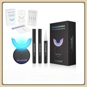 Fast Shipping Professional teeth whitening wireless LED light machine SMILEKIT Dental care kit 4 teeth whitening pen 35% carbamide peroxide gel whitening light effectively remove stains whitening teeth