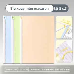 deli | Bìa File Hồ Sơ Trong Suốt Kẹp Thanh Đôi