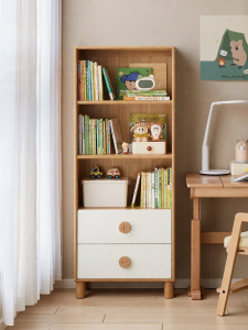 WEISHA | Childrens Wooden Bookshelf SolidWood