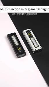 ESMARTER | Rechargeable LED Flashlight Outdoor MINI Portable Emergency Service Lamp with Magnetic Powerful Long Range Flashligt for Fishing