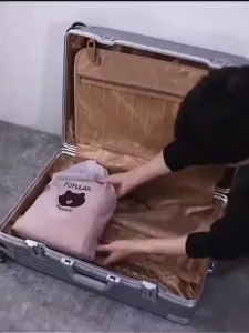 20PCS Kantong Coklat Tas Kosmetik Multi Fungsi - Tas Travel Pack Tali Serut Anti Air Sepatu Peralatan Mandi