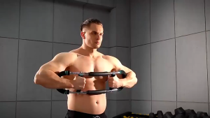 สีฟ้า สปริงมือหัก เครื่องบริหารแขน U-Shape เครื่องบริหารข้อมือ อุปกรณ์บริหารมือ สปริง ข้อมือ ปรับระดับแรง 30/40/50 kg เหมาะสำหรับการออกกำลังกายที่บ้าน