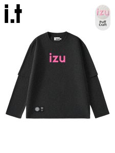 izzue | American Retro Streetwear Personality Two-Piece Long Sleeve T-Shirt