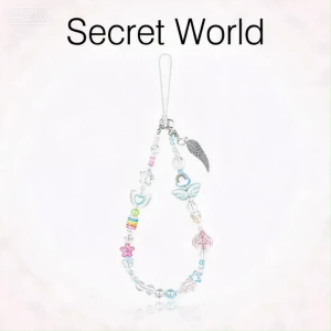 BasicSpark Phone Strap Angel Wing Beaded Pearl Wrist Lanyard Ins Style Pendant for Women Mobile Phone Decoration Accessories Phone Chain