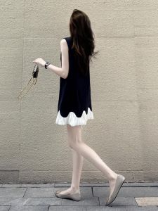 SHANGSHA | Elegant Noble Style Chic Little Black Dress