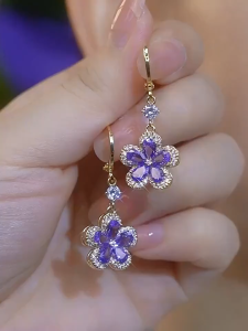 Bông tai Hàn Quốc đi chơi - bong tai nữ kiểu bạc tua rua khoen tai nữ phụ kiện trang sức nữ đôi bông tai nữ bông tai nữ hàn quốc đi tiệc earrings for women OC366.45951 BSTKL - [NaLa Shop]