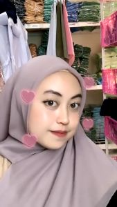 Paket 100ribu Dapat 7 Pcs Kerudung Zipper Polos Bisa Riquest warna