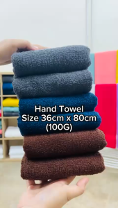 Cotton Language Premium 100% Cotton Hand Towels - Soft Absorbent Spa Quality Towel 36cm x 80cm - 100g