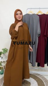 GAMIS CRINKLE KIRANA PREMIUM TERBARU WANITA KEKINIAN SET FASHION MUSLIM MURAH TERLARIS