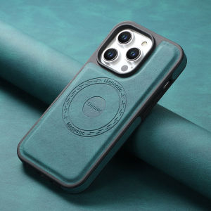 Magnetic Case for iPhone 16 15 14 13 12 Pro Max Plus Vintage Leather Cover for Magsafe Anti-konck Soft Shell iP16 Phone Fundas