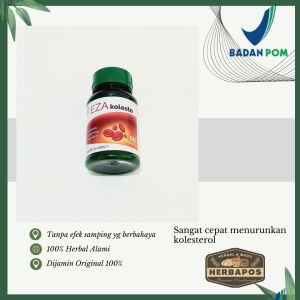 EZA Herba Natural Kolesto 60kp | sangat cepat turunkan kolesterol | kolesto eza original