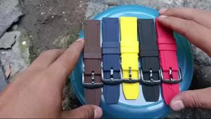 Strap Tali Jam Tangan Rubber Silikon Halus Tebal 24MM-T06