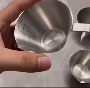 【Ready From SG】Espresso Measuring Cup With Scale 304 Stainless steel 100ml Coffee Brewing Tool Wide Mouth Espresso