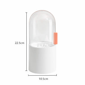Makeup Brush Storage Dustproof Eyebrow Brush Organizer Eyeliner Pen Holder with Pearl Eye Shadow Brush Storage Box Desktop Cotton Puff Box