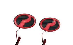 Vemart perodua myvi new 2018-2023 carbon fiber led logo emblem