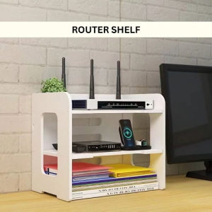 Ready Stock Router Shelf TV Box Wifi Modem Projector Stand Heat Dissipation Holder Storage Desktop Rack Table Desk Organizer Stationery Pen Office Multi Compartment Hostel Student Study Rak Kecil Rak Bertingkat Meja Belajar Pejabat Letak Simpan Alat Tulis